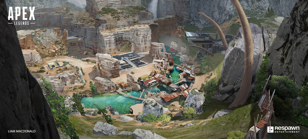 Kings Canyon River Artwork from Apex Legends