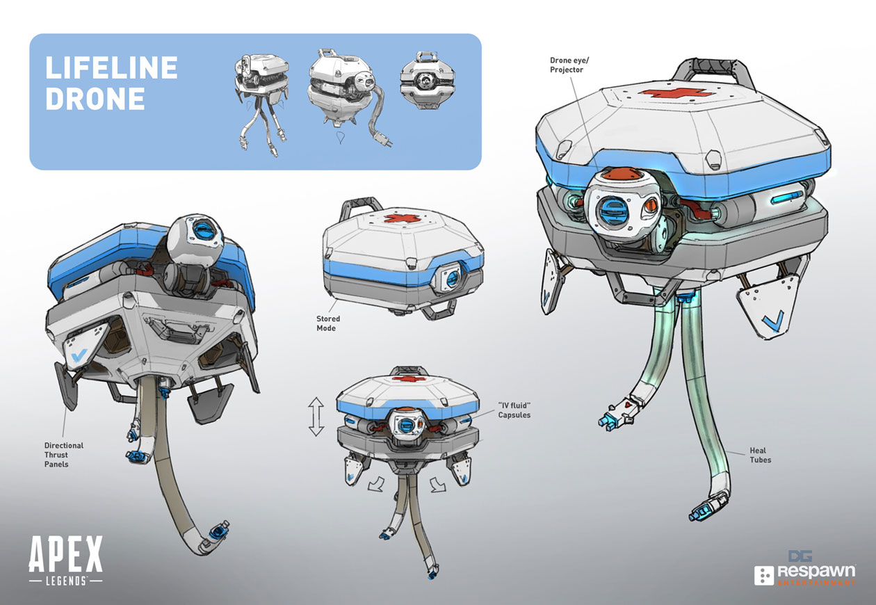 Lifeline Drone Artwork from Apex Legends