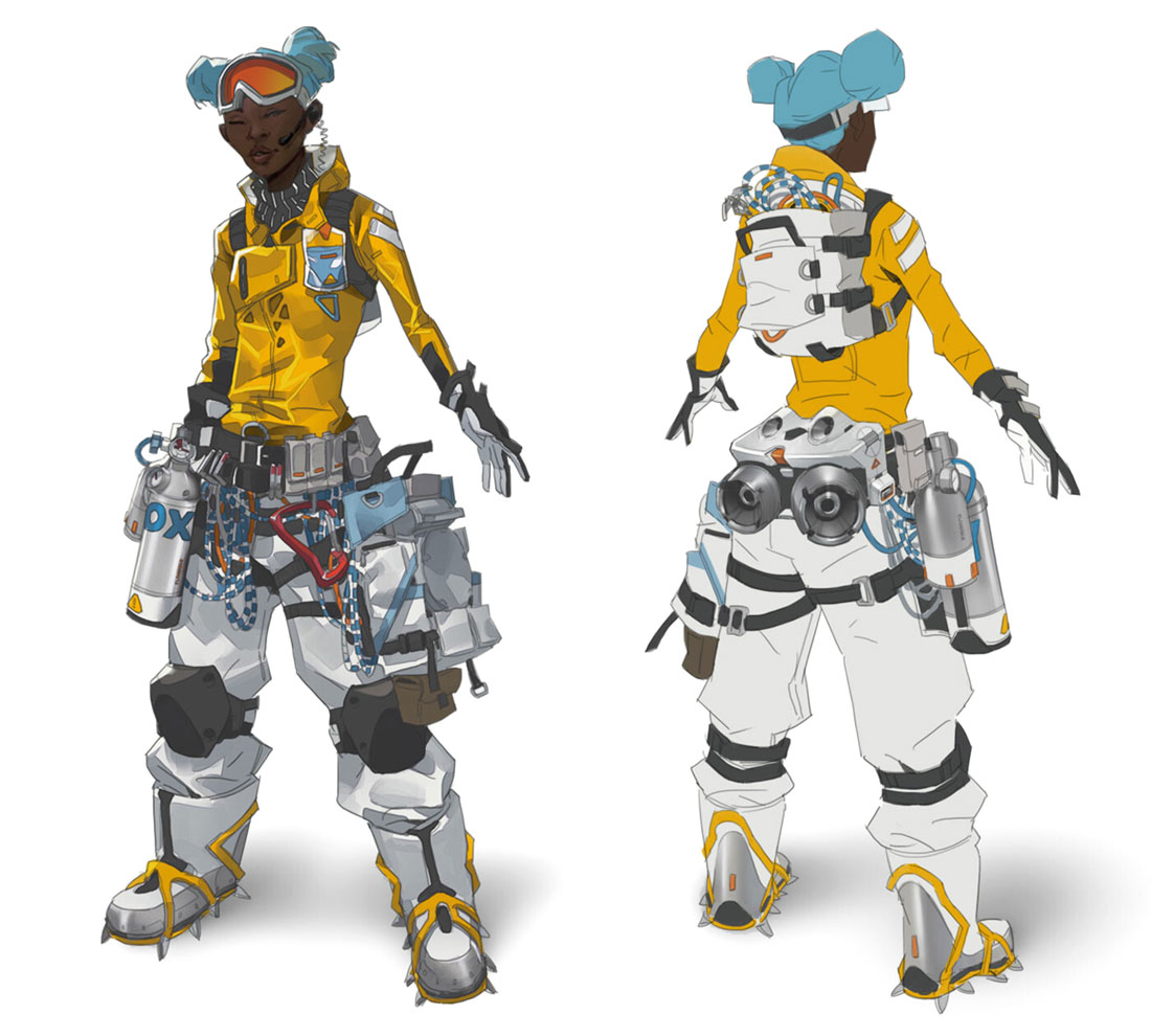 Lifeline, Peak Performer Legendary Skin Art from Apex Legends