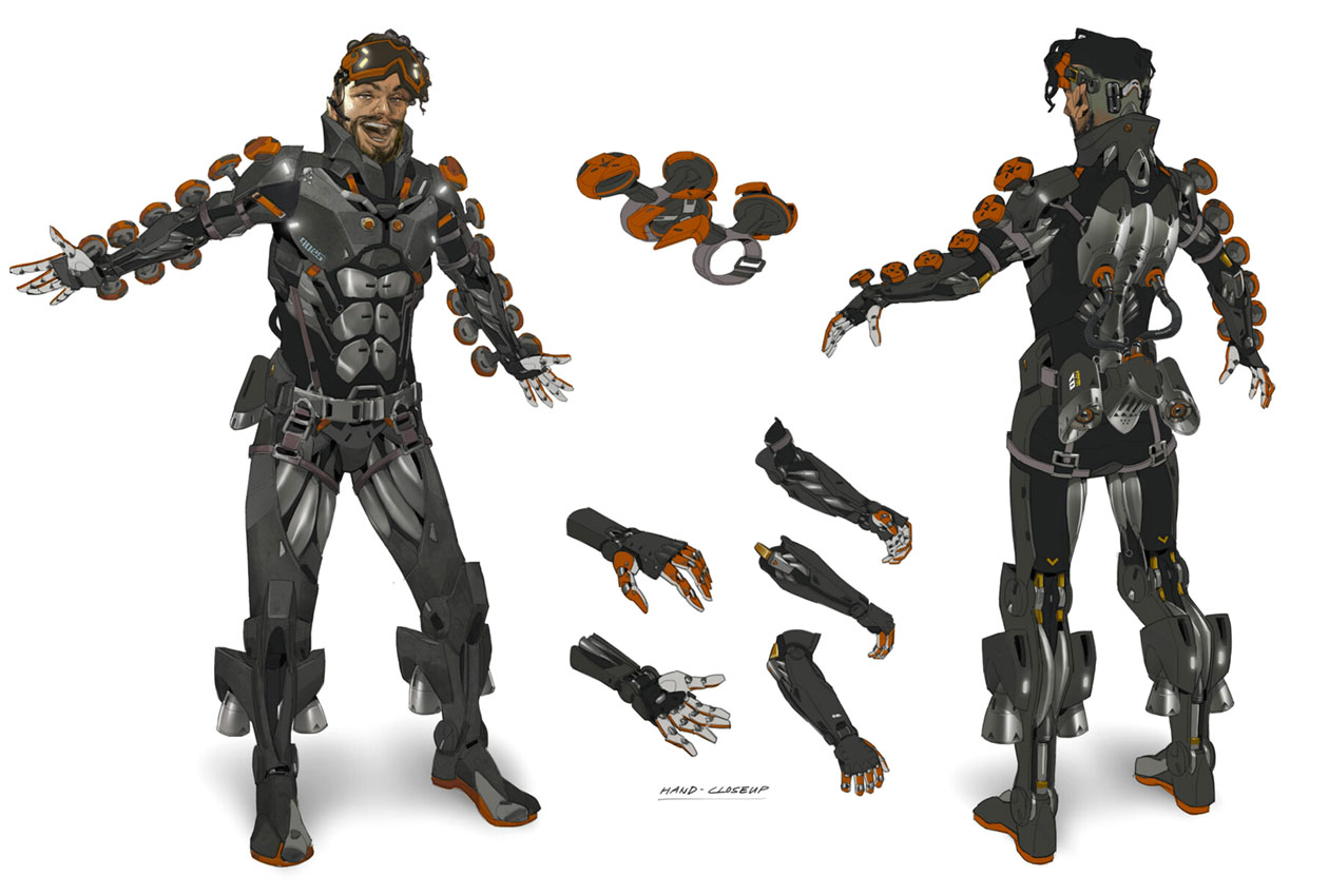 Mirage, Ghost Machine Legendary Skin Art from Apex Legends