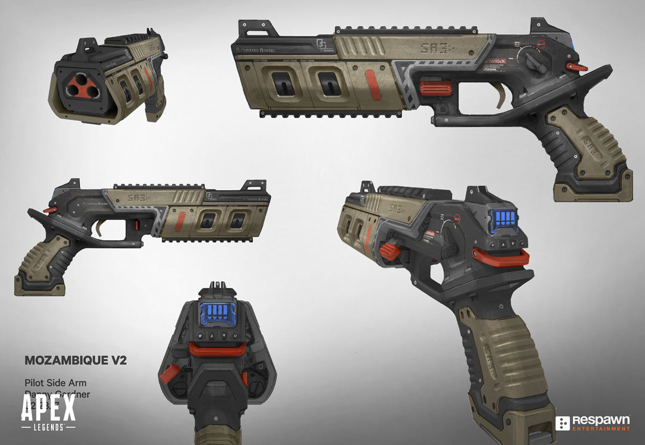 Mozambique Shotgun Art from Apex Legends