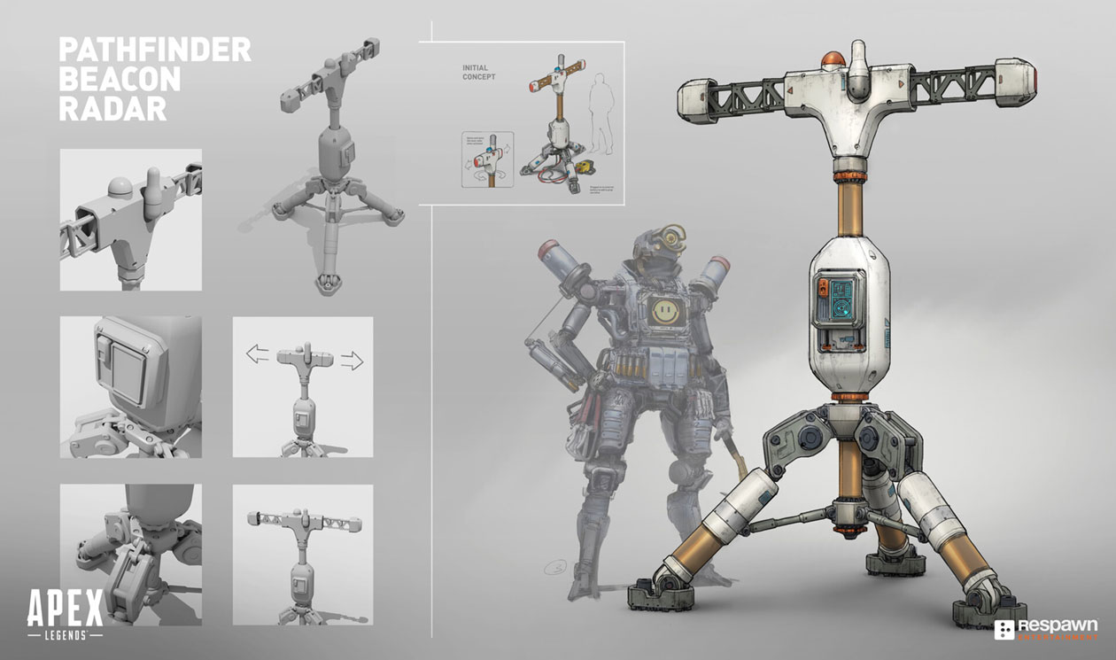 Pathfinder Beacon Radar Artwork from Apex Legends