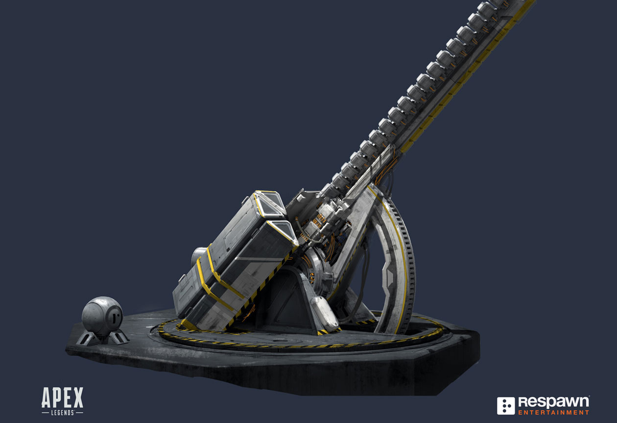 Rail Gun Art from Apex Legends