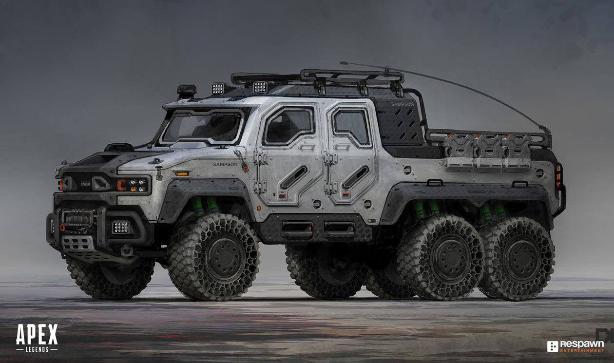 Samson Truck Artwork from Apex Legends