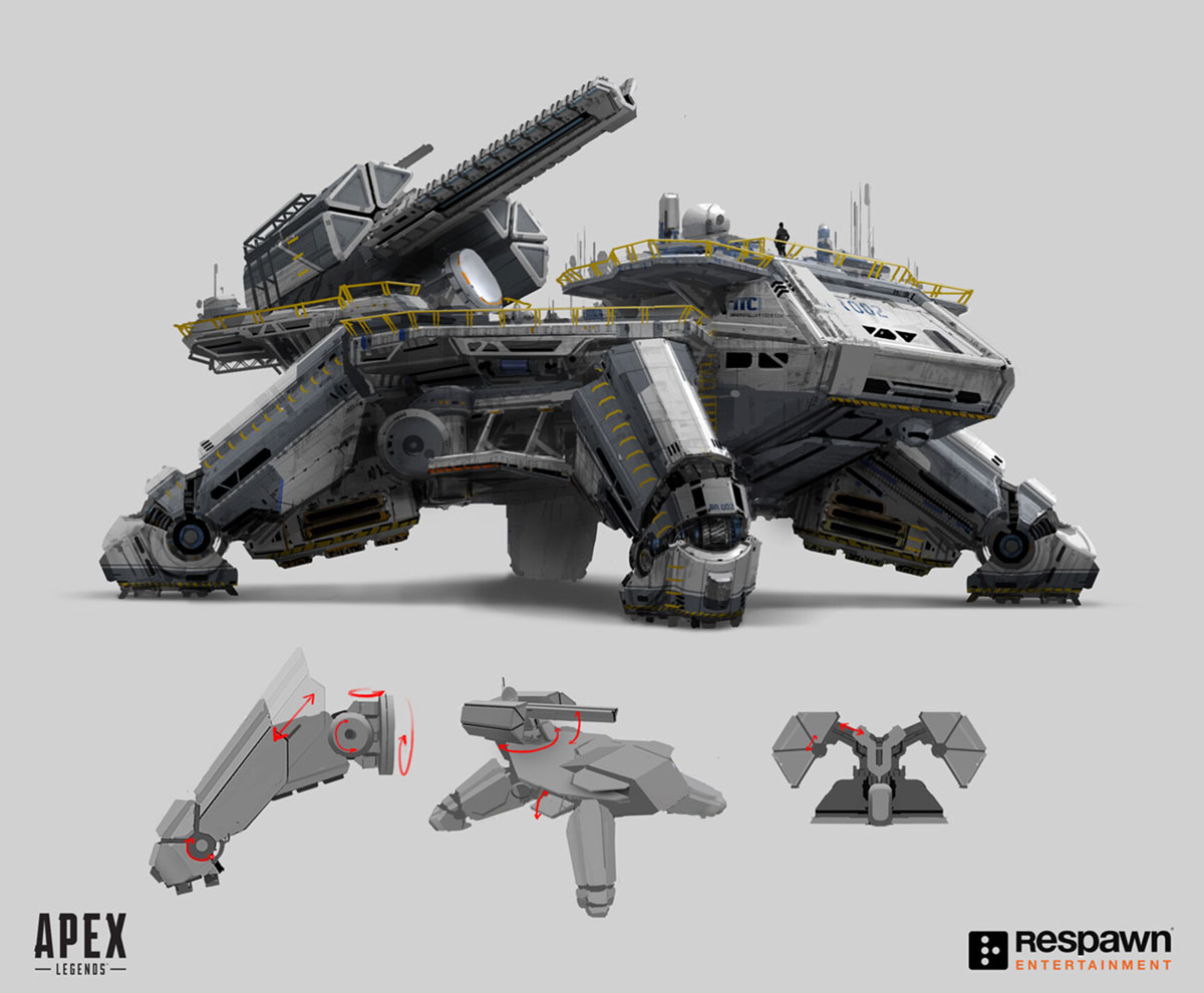 Supply Ship Concept Artwork from Apex Legends