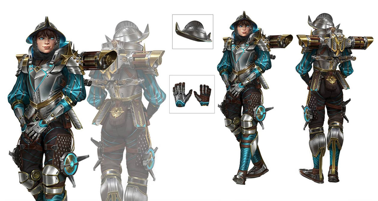 Wattson Chaos Conductor Legendary Skin Art from Apex Legends