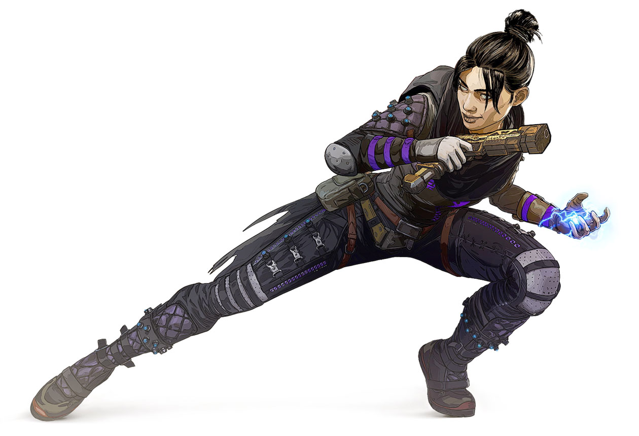Wraith Action Pose Artwork from Apex Legends