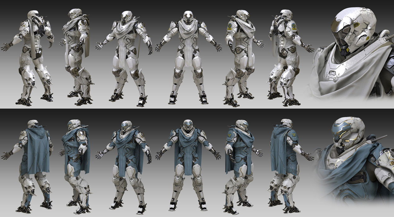 Praetorian Exosuit Art from Anthem