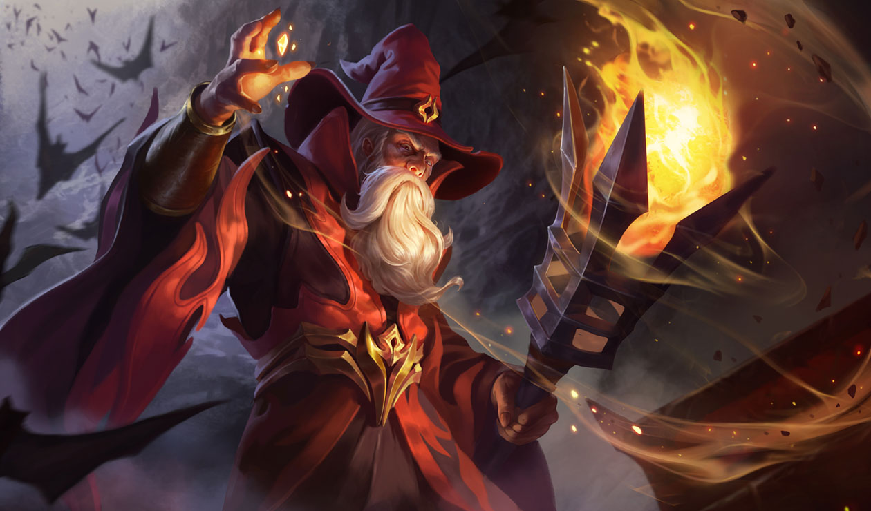 Flaming Ignis Concept Art from Arena of Valor