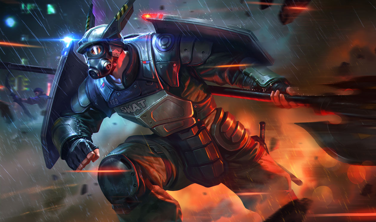 Cyber Samurai Lu Bu Concept Art from Arena of Valor