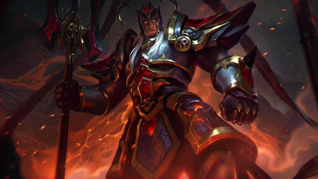 Dread Knight Lu Bu Concept Art from Arena of Valor