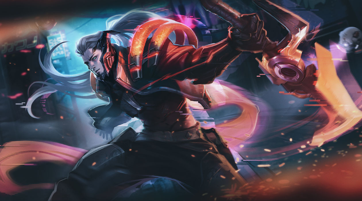 Cybercore Murad Concept Art from Arena of Valor