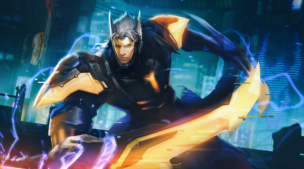 Cybercore Nakroth Concept Art from Arena of Valor