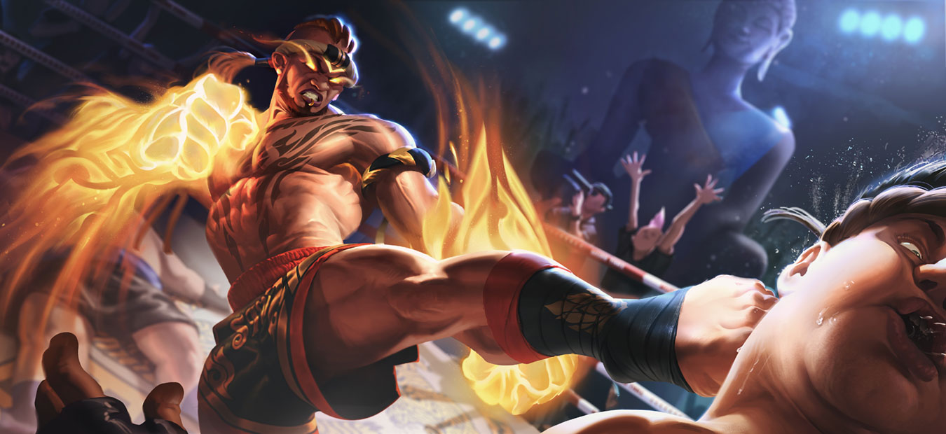 Muay Thai Raz Concept Art from Arena of Valor