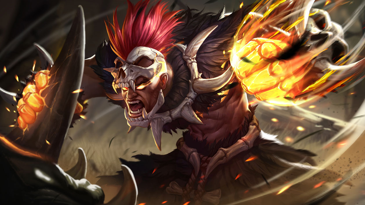 Zulu Warrior Raz Concept Art from Arena of Valor