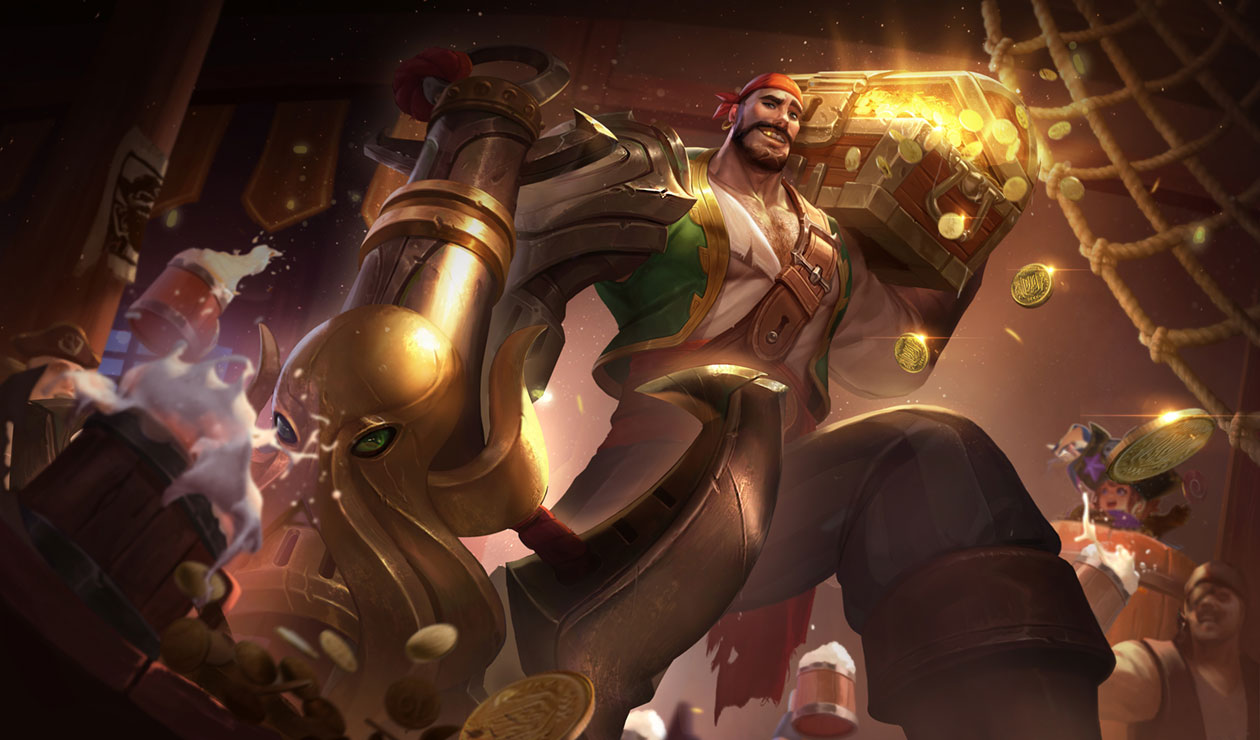 Captain Kraken Rourke Concept Art from Arena of Valor