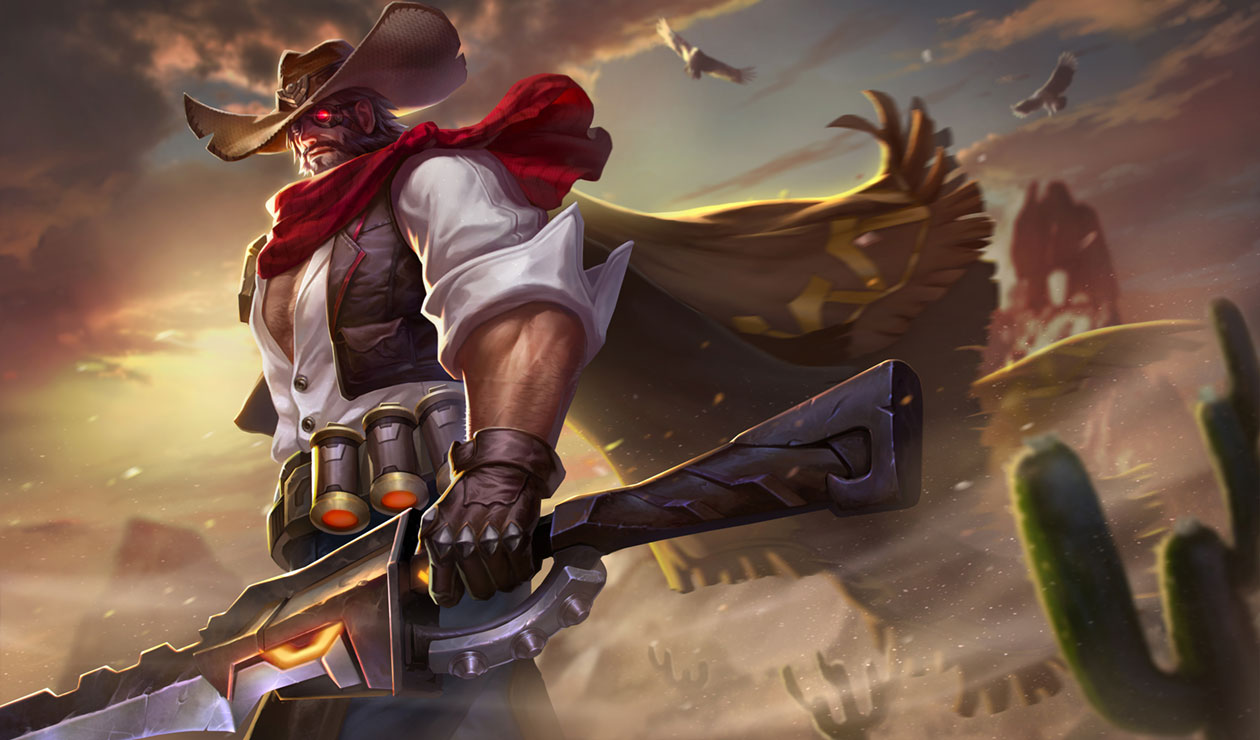 Gunslinger Ryoma Concept Art from Arena of Valor