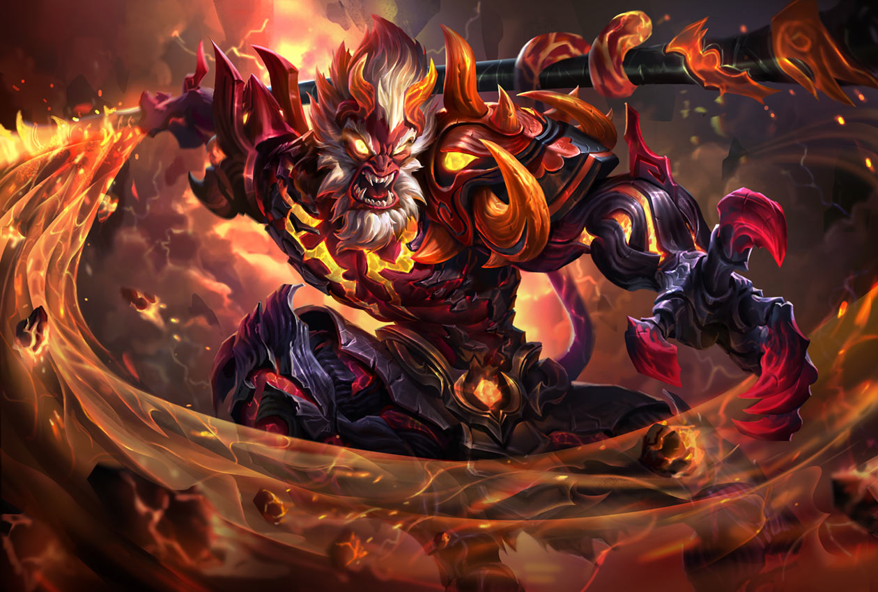 Embers Wukong Concept Art from Arena of Valor