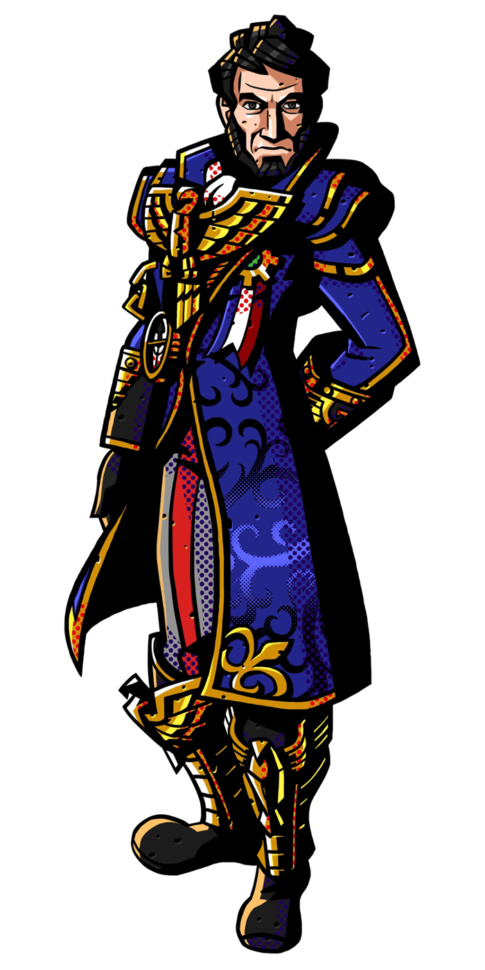 Abraham Lincoln Character Art from Code Name: S.T.E.A.M.