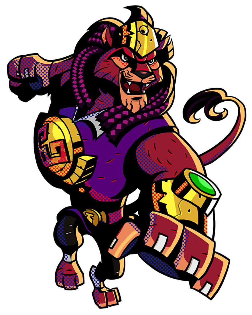 Lion Character Art from Code Name: S.T.E.A.M.
