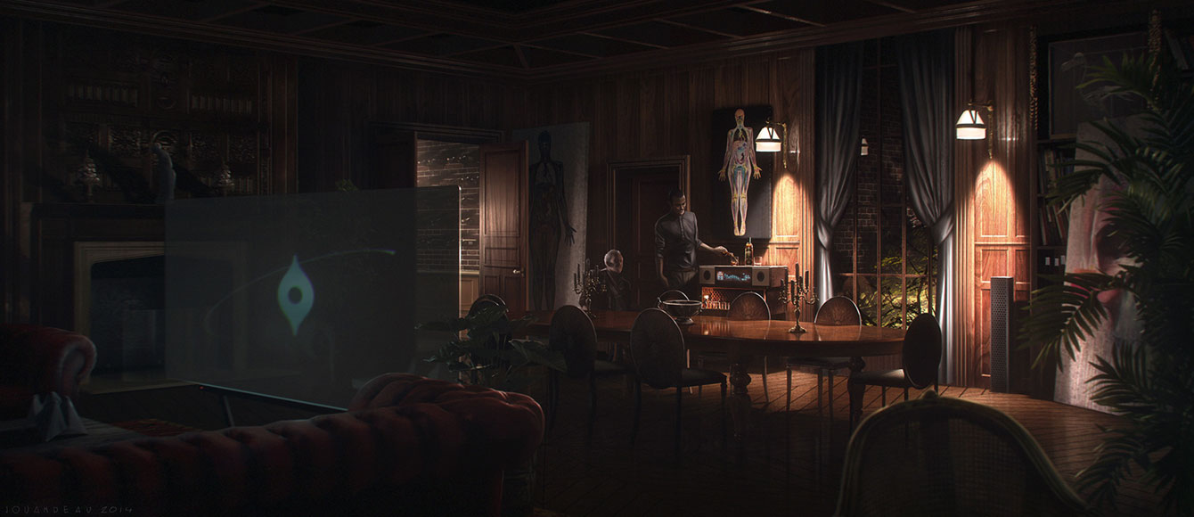 Carl's Living Room, Night Concept Art from Detroit: Become Human