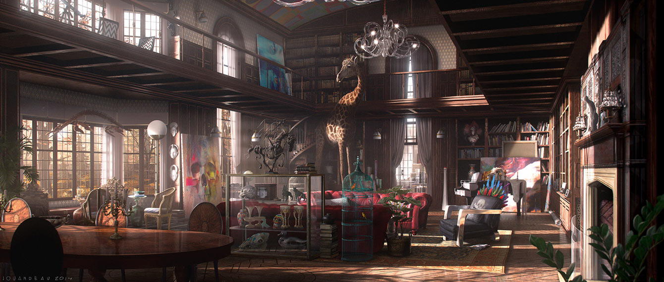 Carl's Living Room Concept Art from Detroit: Become Human