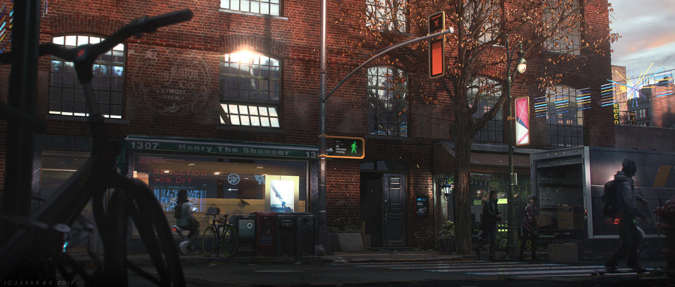 Markus Riley's Apartment Entrance Concept Art from Detroit: Become Human