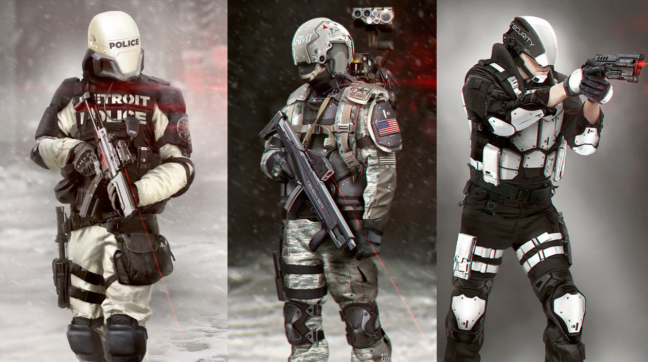 Soldiers Concept Art from Detroit: Become Human
