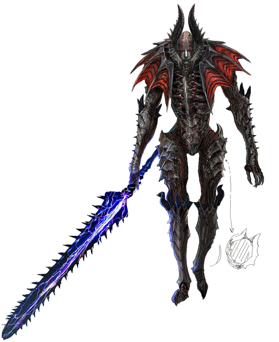Cavaliere Angelo Concept Art from Devil May Cry 5