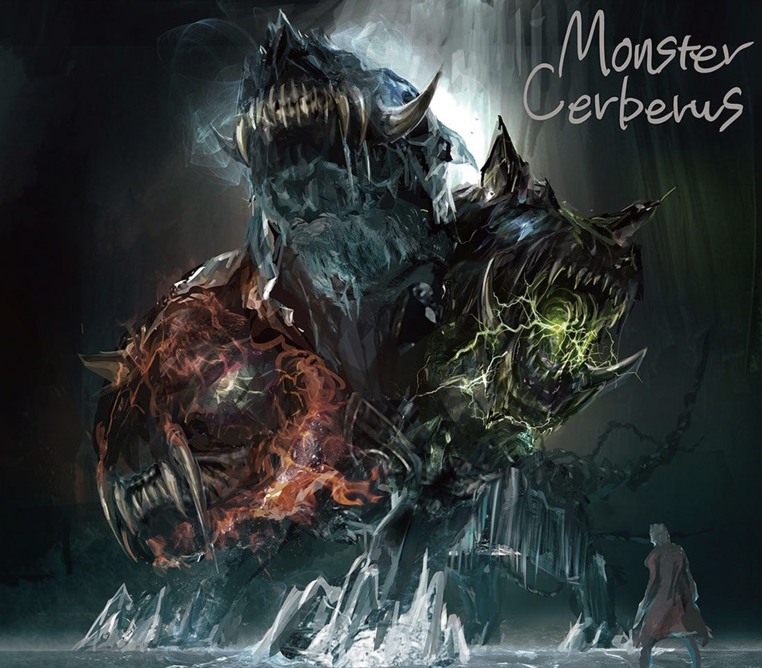 Dante & King Cerberus Concept Art from Devil May Cry 5
