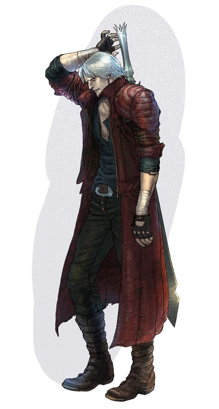 Dante Illustration from Devil May Cry 5