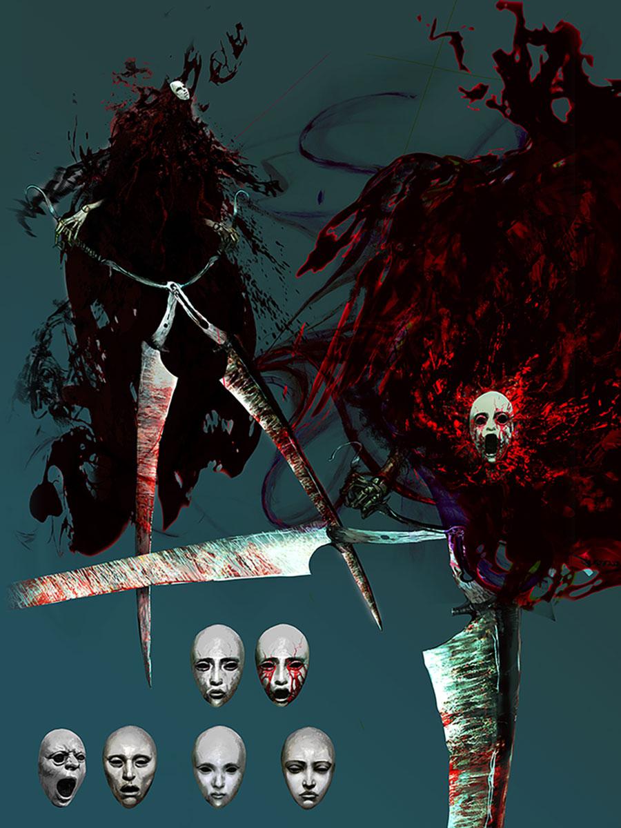 Death Scissors Concept Art from Devil May Cry 5