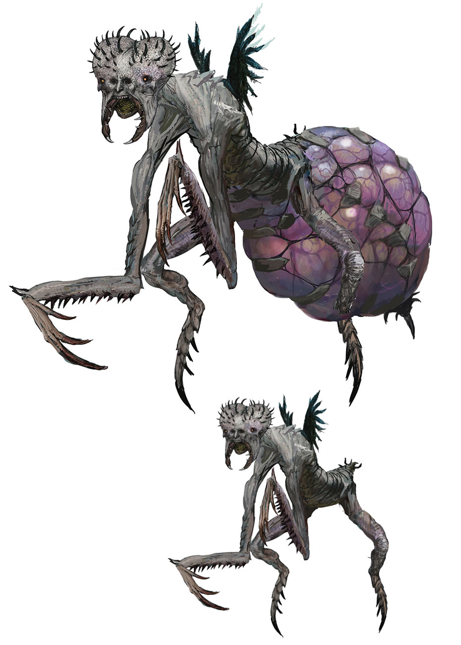 Empusa Concept Art from Devil May Cry 5