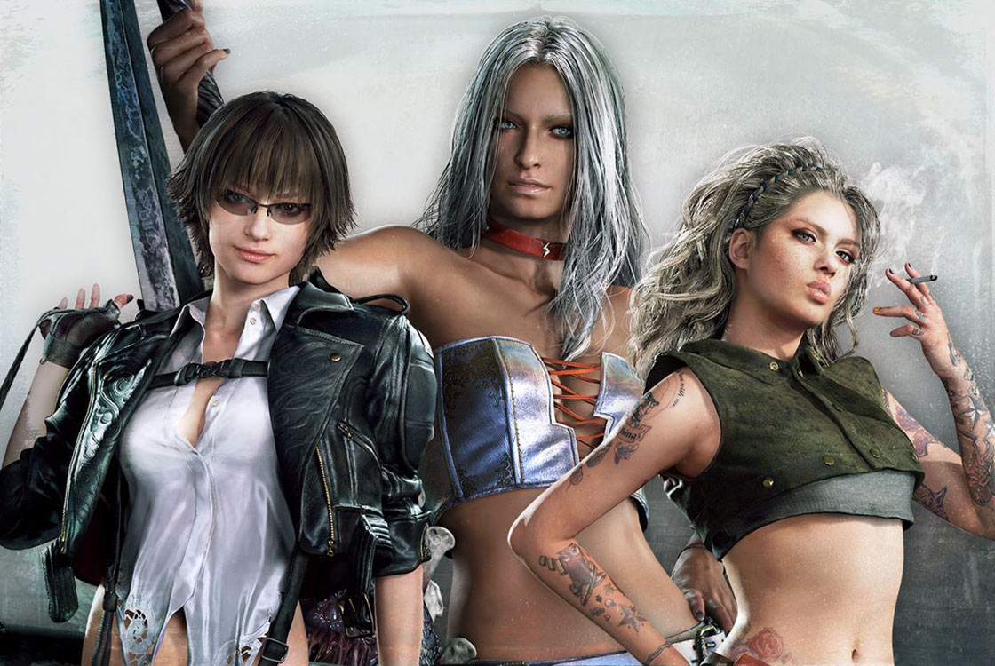 Heroines Alt Colors Art from Devil May Cry 5