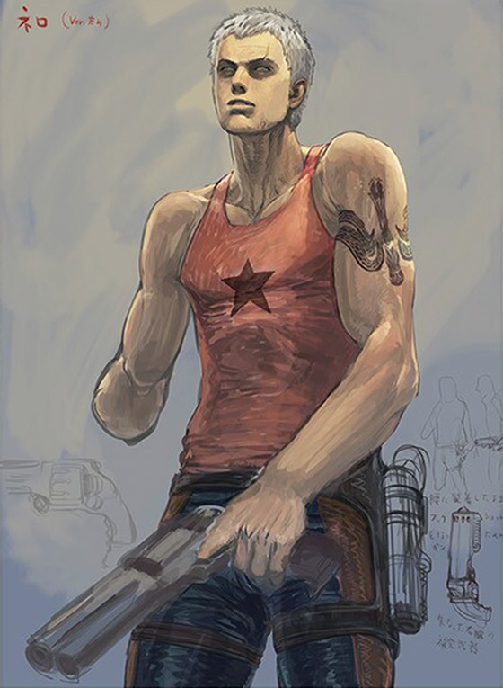 Young Nero Concept Art from Devil May Cry 5