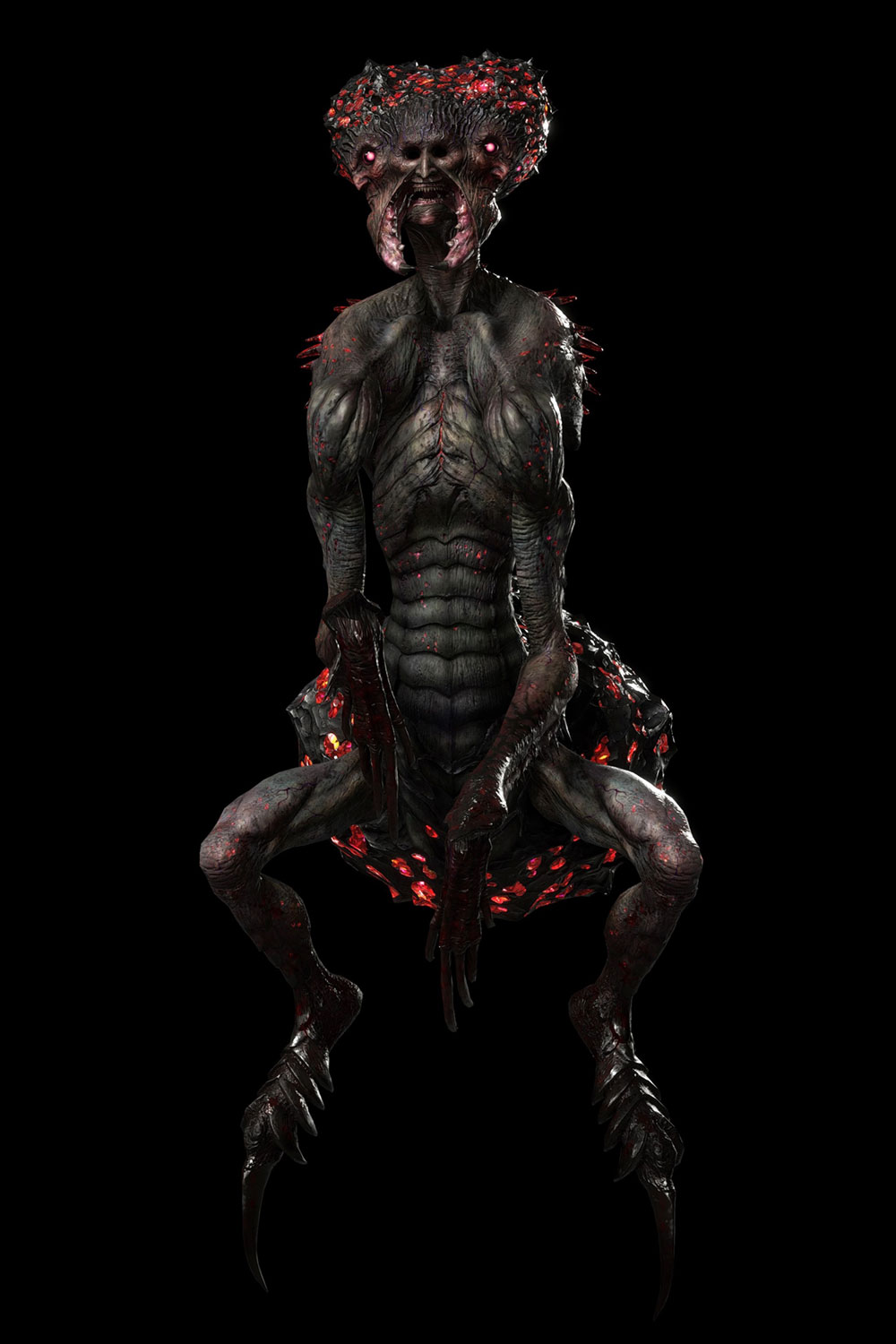 Red Empusa Art from Devil May Cry 5