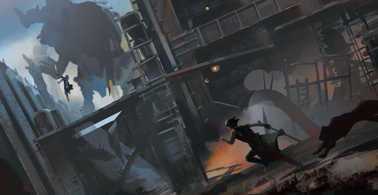 Scenario Concept Art from Devil May Cry 5