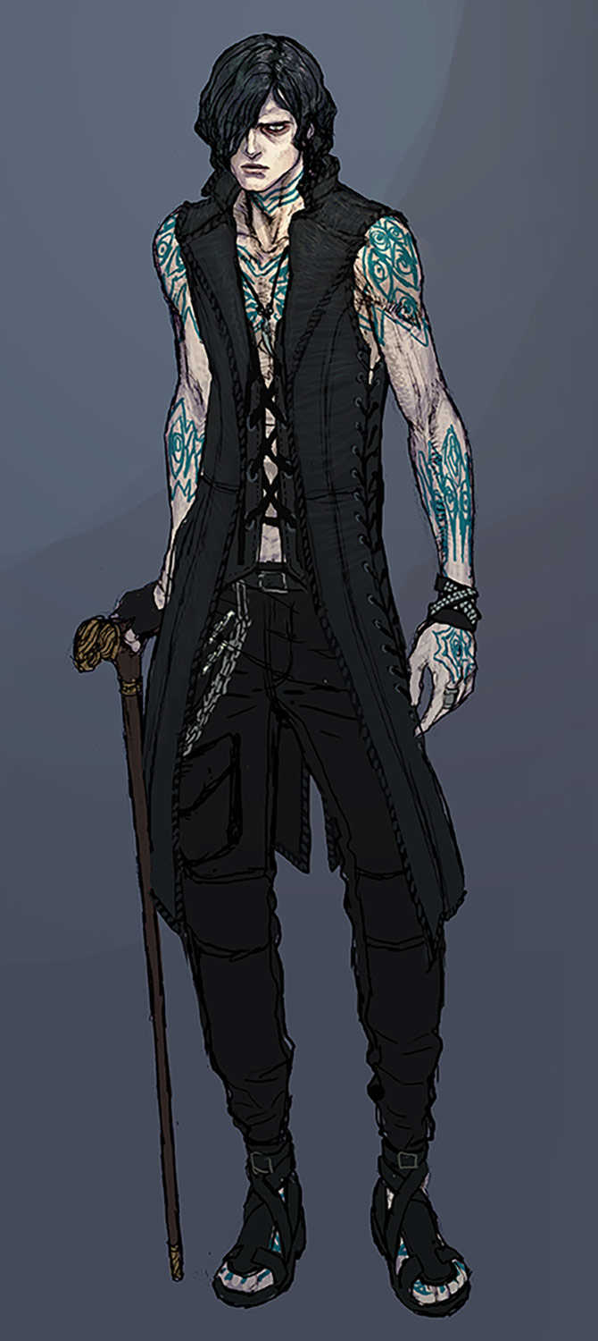 V Concept Art from Devil May Cry 5