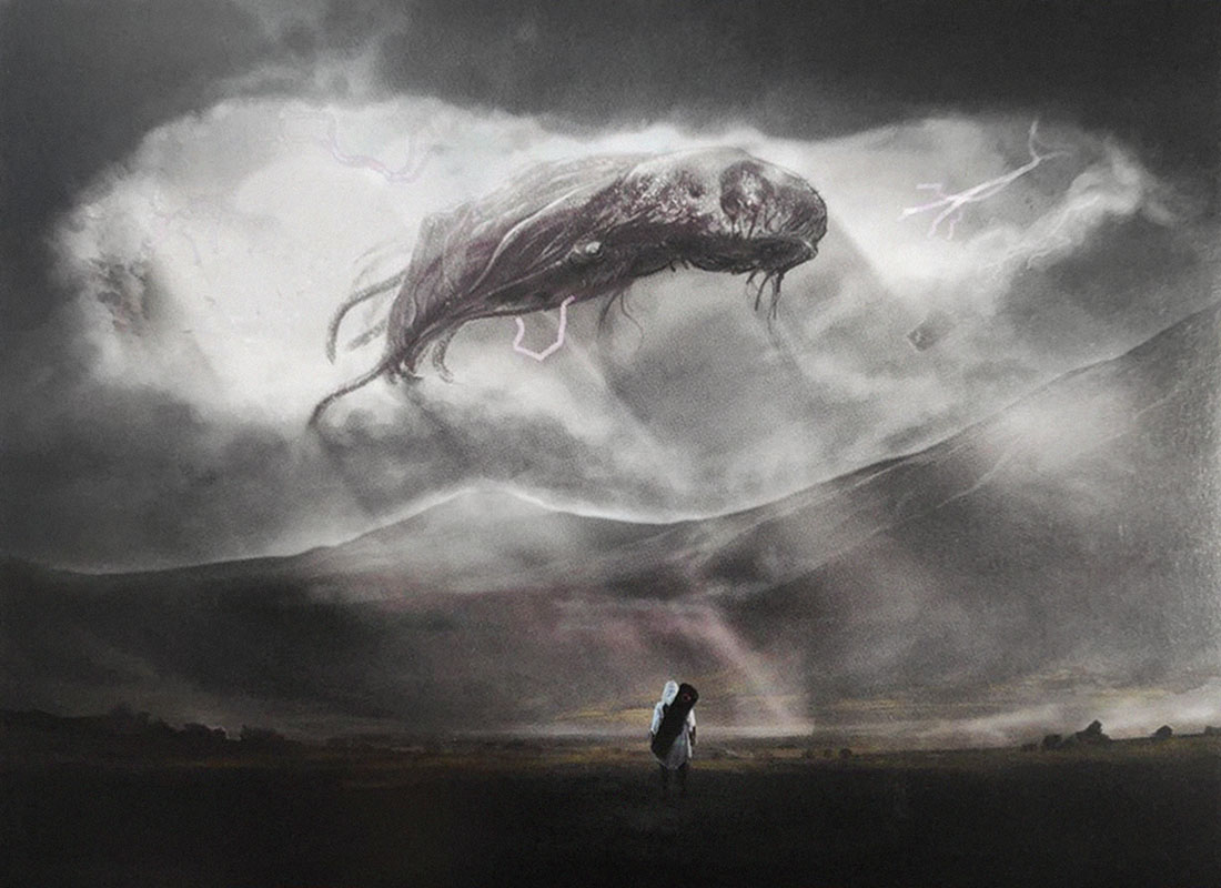 Flying BT Concept Art from Death Stranding