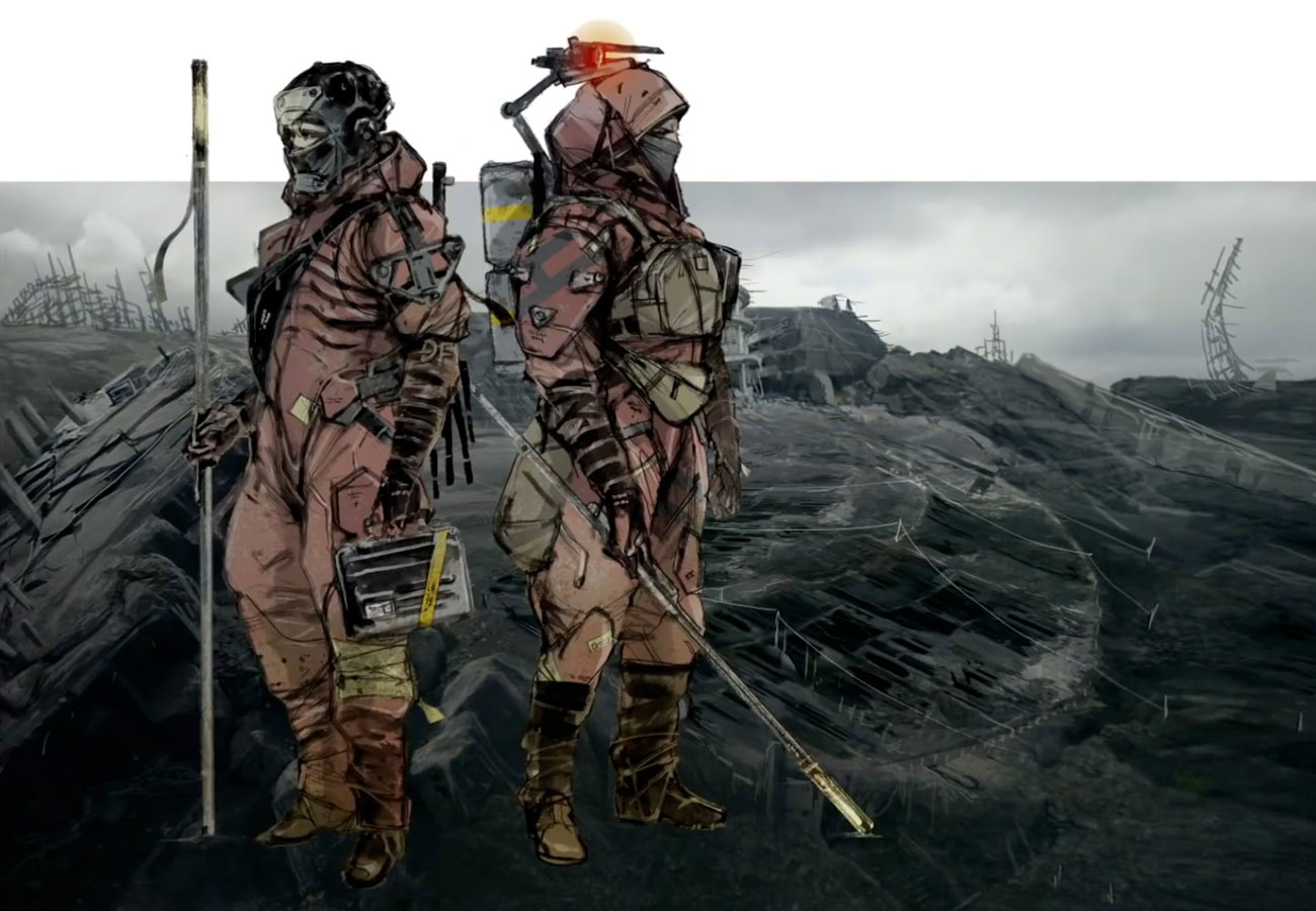 MULEs Concept Art from Death Stranding
