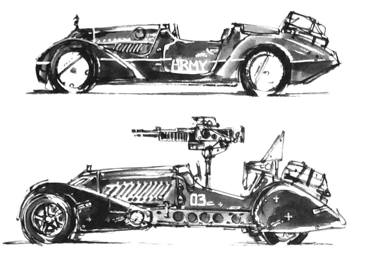 Unused Vehicle Concept Art from Death Stranding