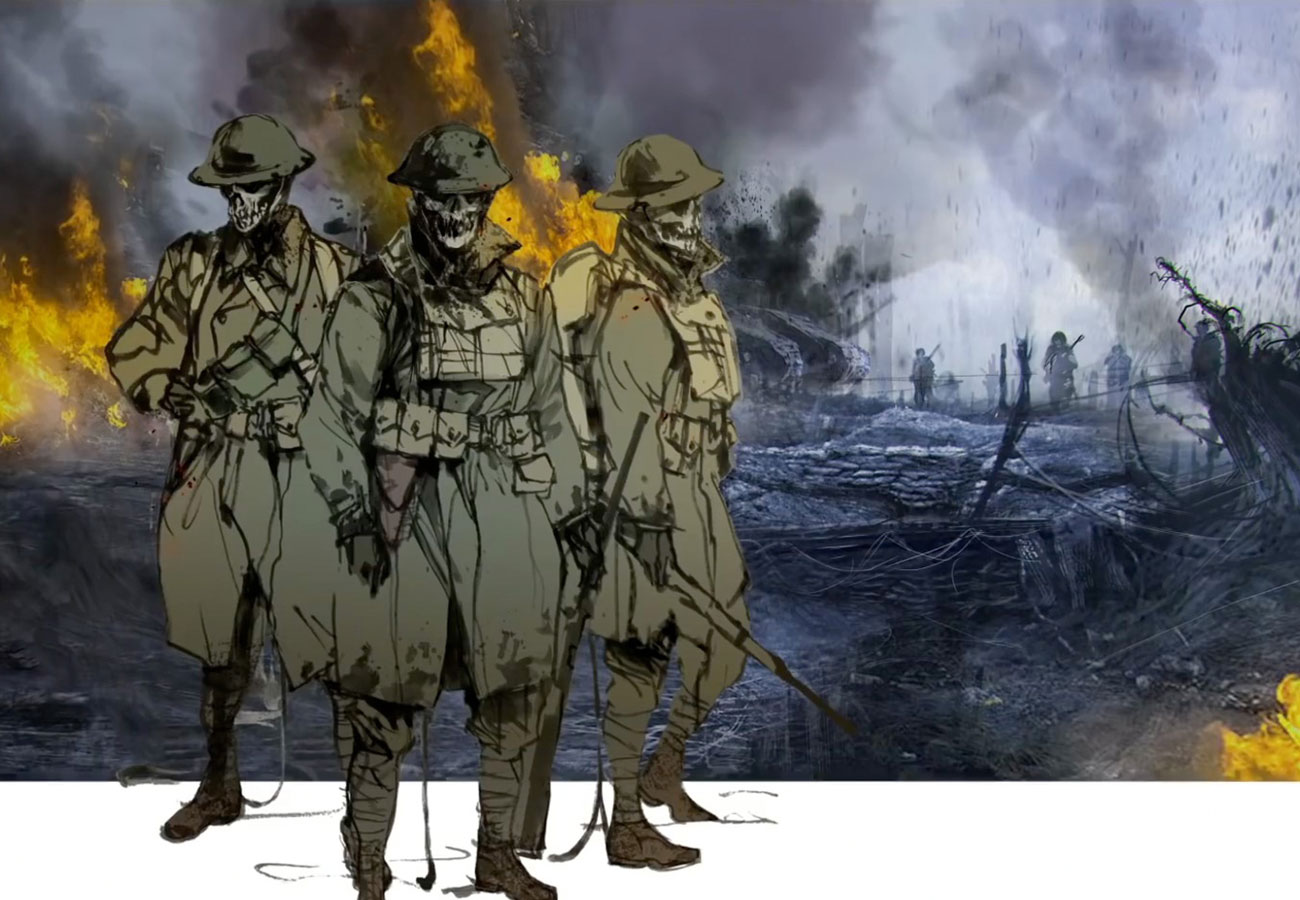 World War I Soldiers Art from Death Stranding
