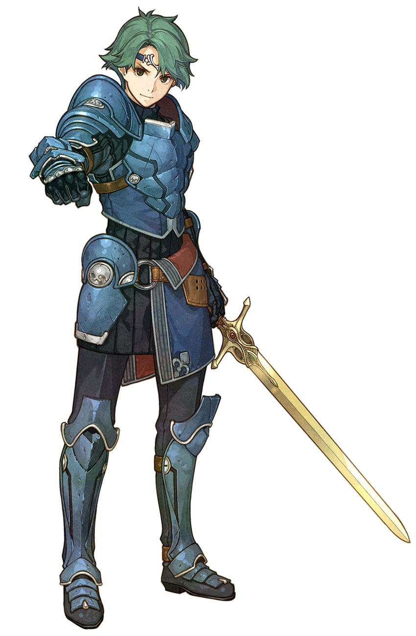 Alm Character Art from Fire Emblem Echoes: Shadows of Valentia