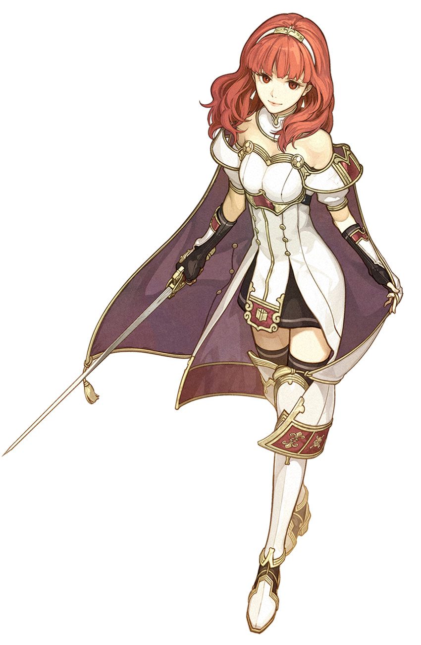 Celica Character Art from Fire Emblem Echoes: Shadows of Valentia