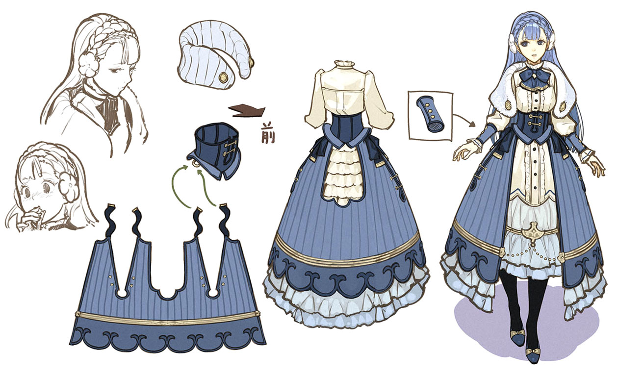 Rinea Concept Art from Fire Emblem Echoes: Shadows of Valentia