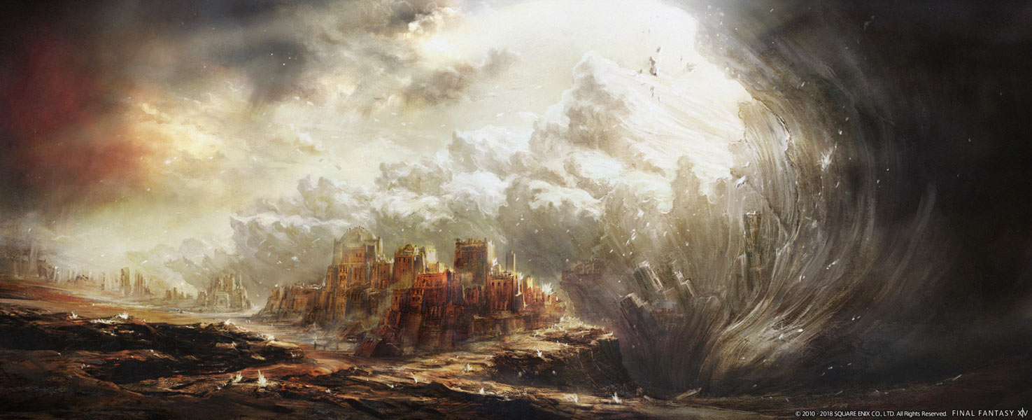 Amh Araeng Concept Artwork from Final Fantasy XIV: Shadowbringers