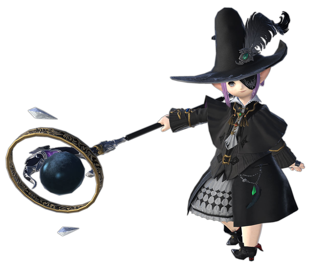 Black Mage Render from Final Fantasy XIV: Shadowbringers