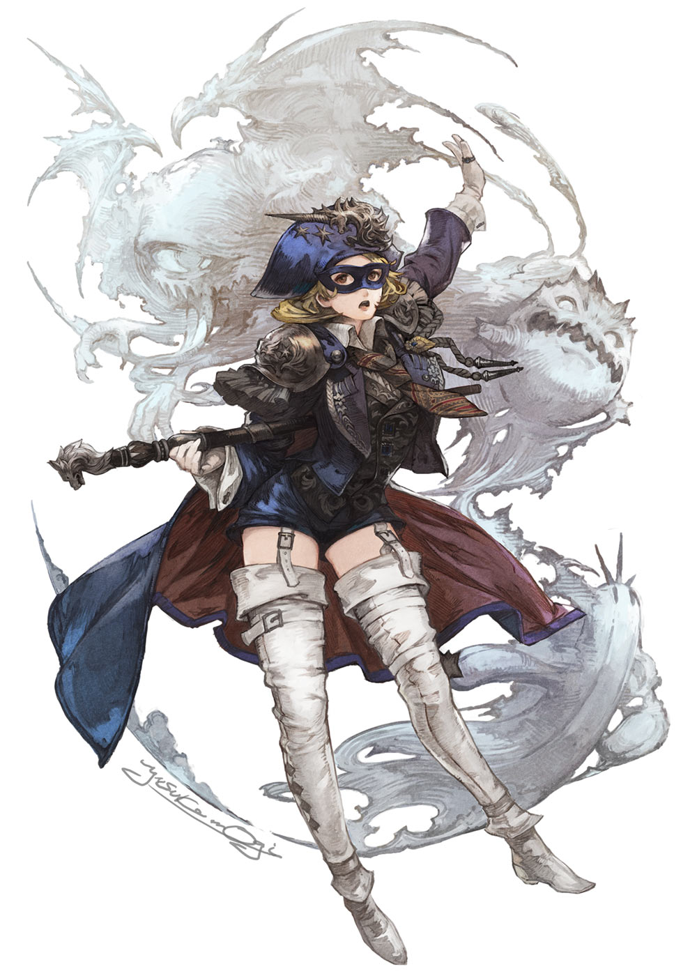 Blue Mage Concept Art from Final Fantasy XIV: Shadowbringers