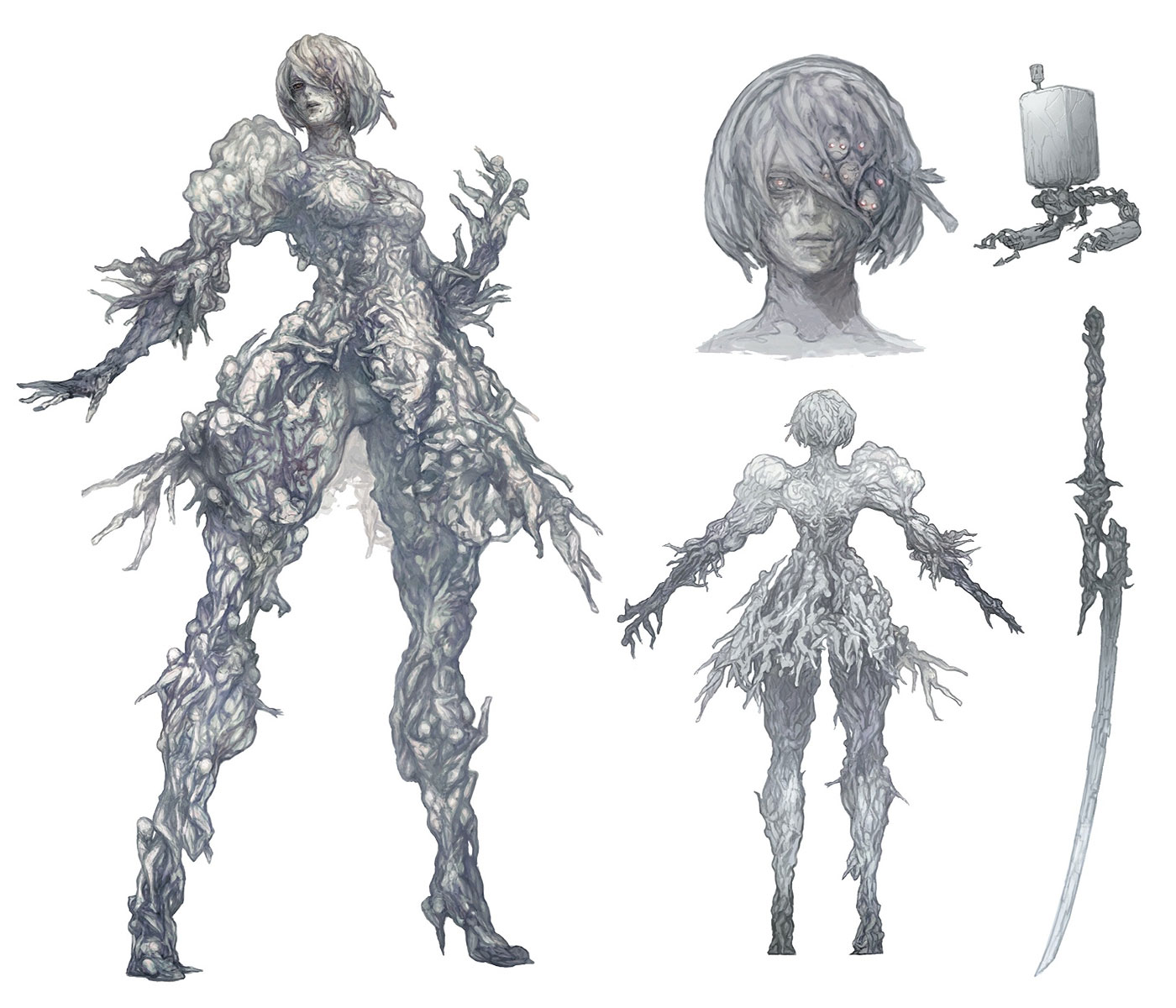 Compound 2P Concept Art from Final Fantasy XIV: Shadowbringers