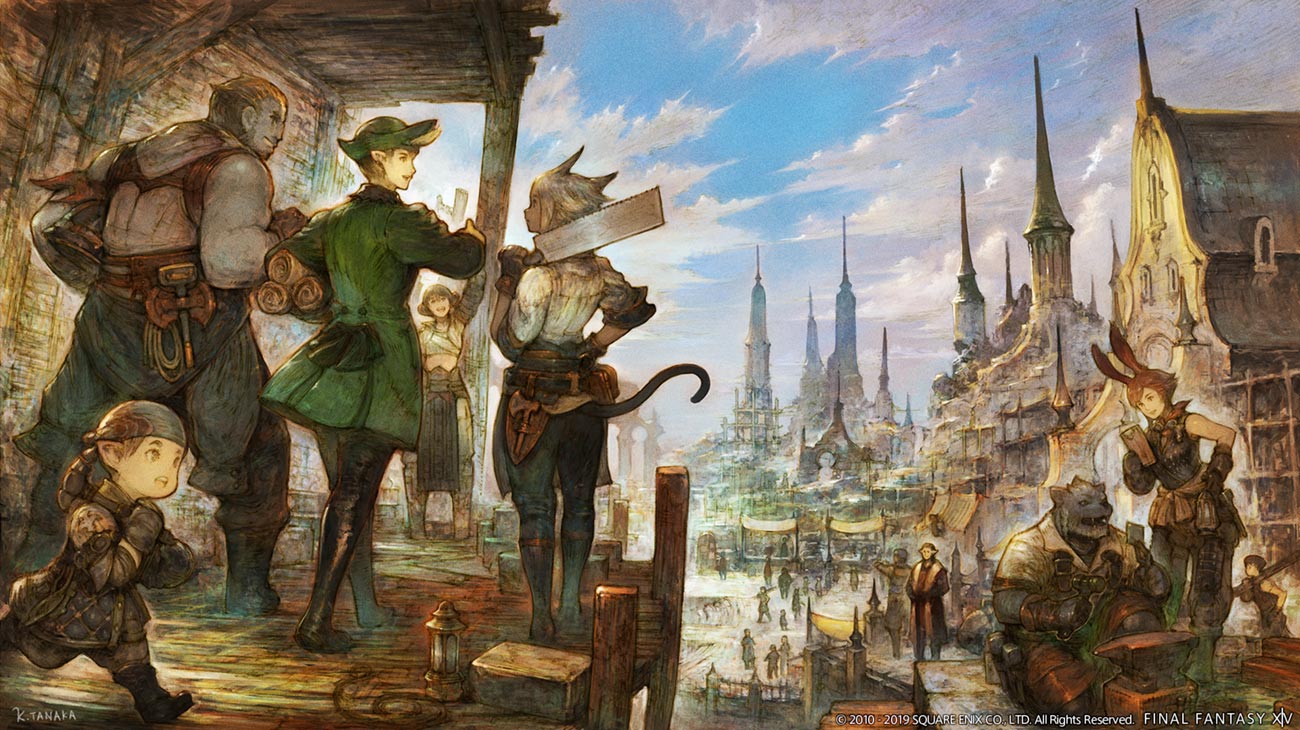 Disciples of the Hand Promo Art from Final Fantasy XIV: Shadowbringers